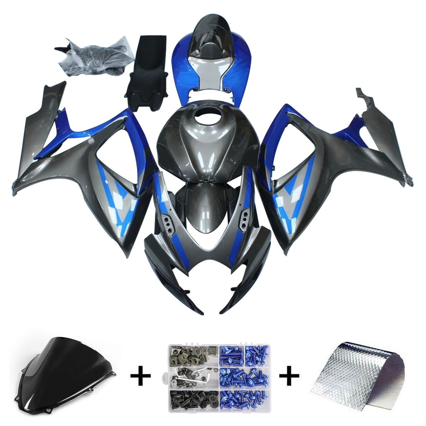 2006-2007 Suzuki GSXR 600/750 K6 Fairing Kit Bodywork Plastic ABS
