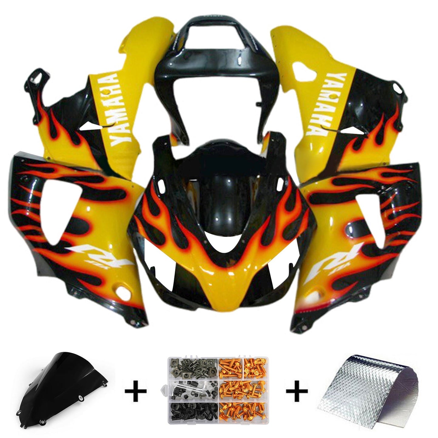 1998-1999 Yamaha YZF-R1 Fairing Kit Bodywork Plastic ABS