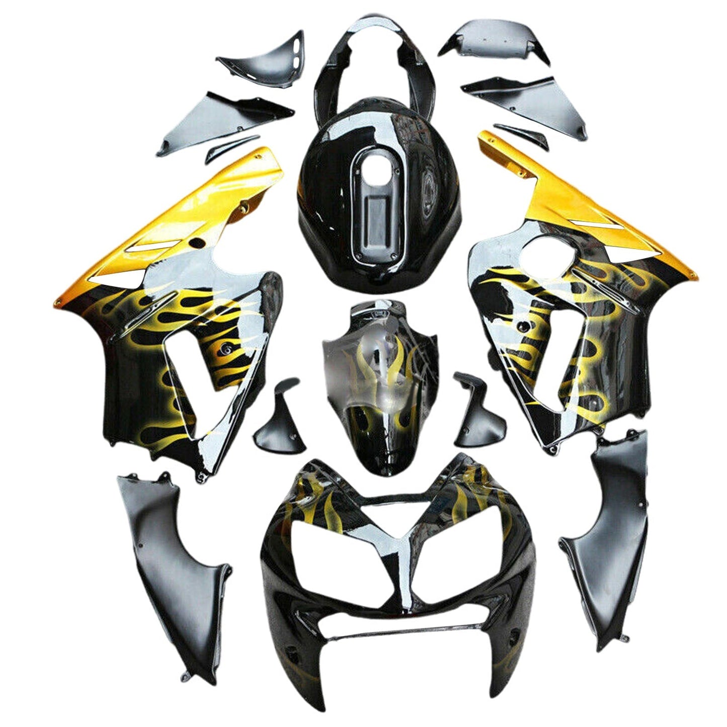 2002-2005 Kawasaki ZX12R Fairing Kit Bodywork Plastic ABS