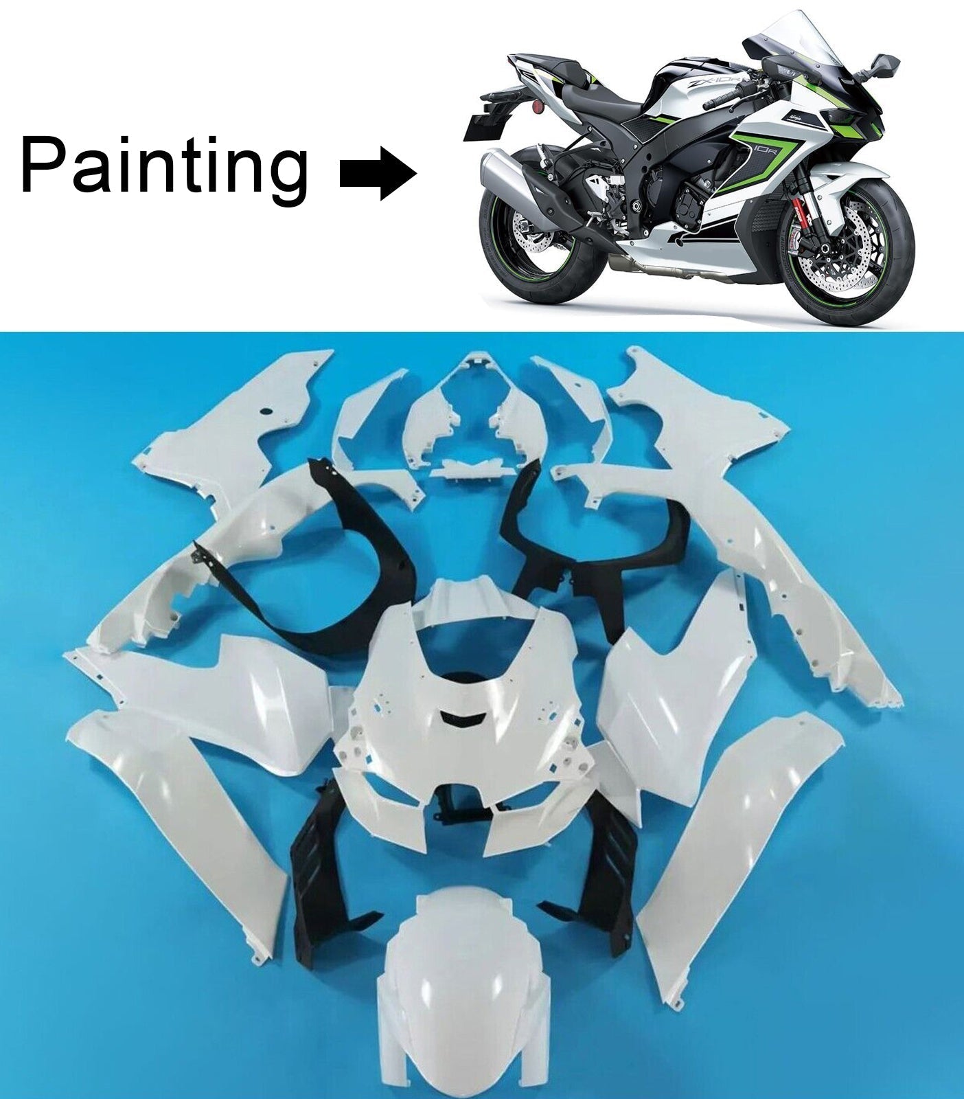 2021-2025 Kawasaki ZX-10R ZX-10RR Fairing Kit Bodywork ABS