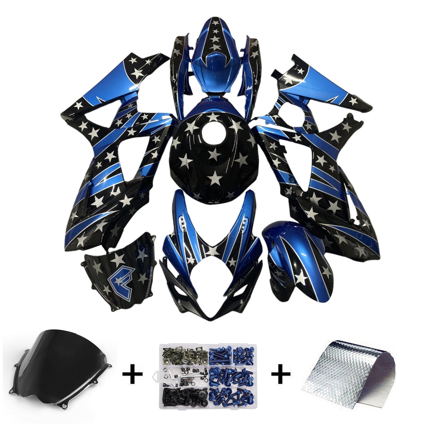 2007-2008 Injection Fairing Kit Bodywork Plastic ABS For Suzuki GSXR1000 K7