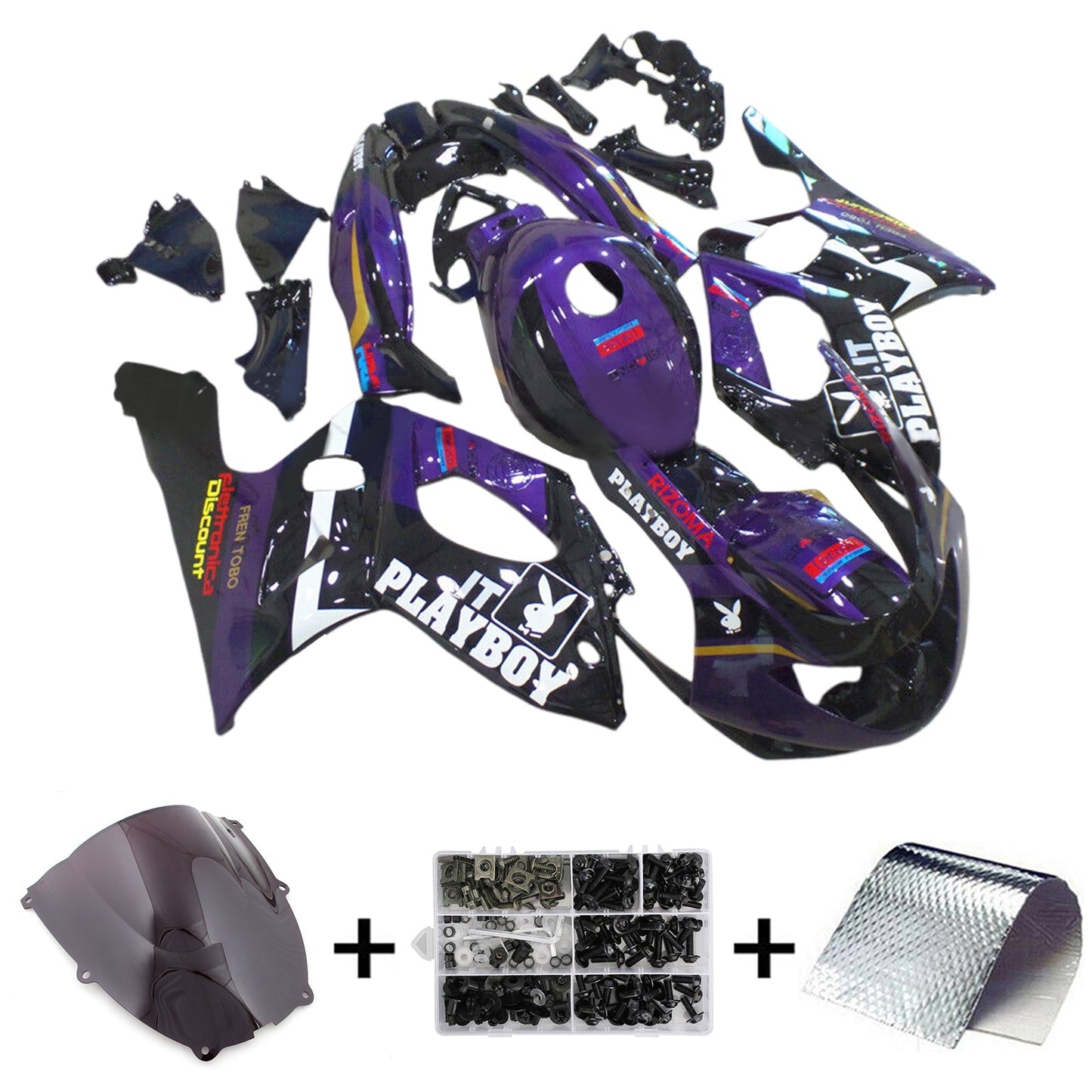 1996-2007 Yamaha YZF 600R Thundercat Fairing Kit Bodywork Plastic ABS