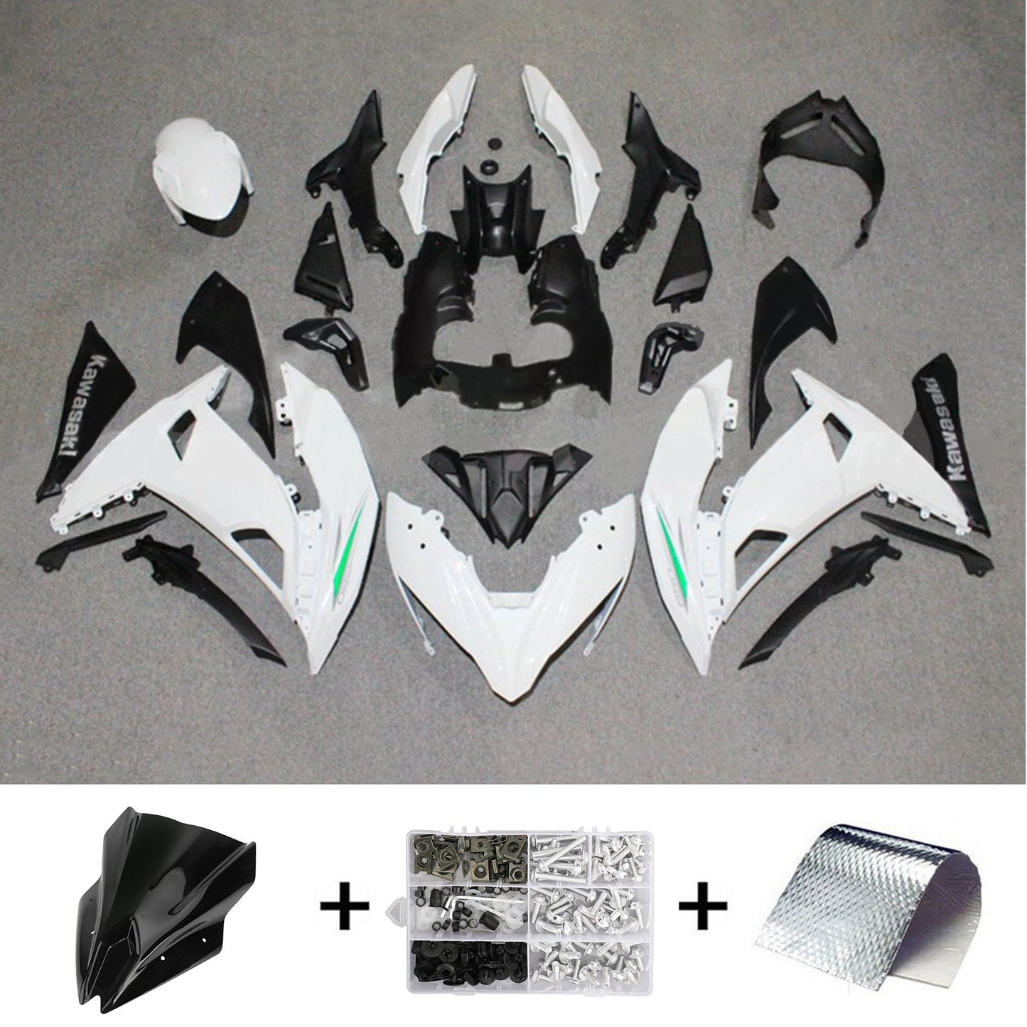 2017-2019 Kawasaki ER6F/Ninja650R Fairing Kit Bodywork Plastic ABS