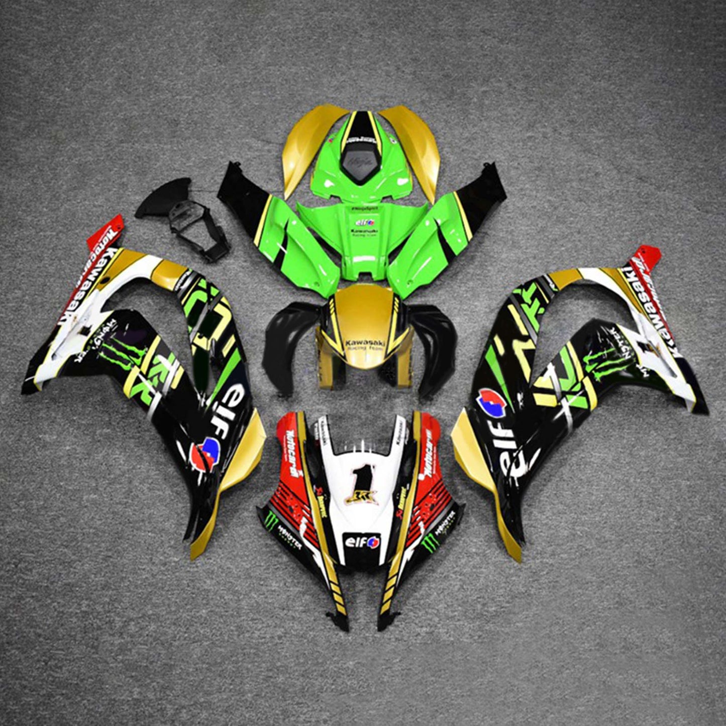 2016-2020 Kawasaki ZX10R Fairing Kit Bodywork Plastic ABS