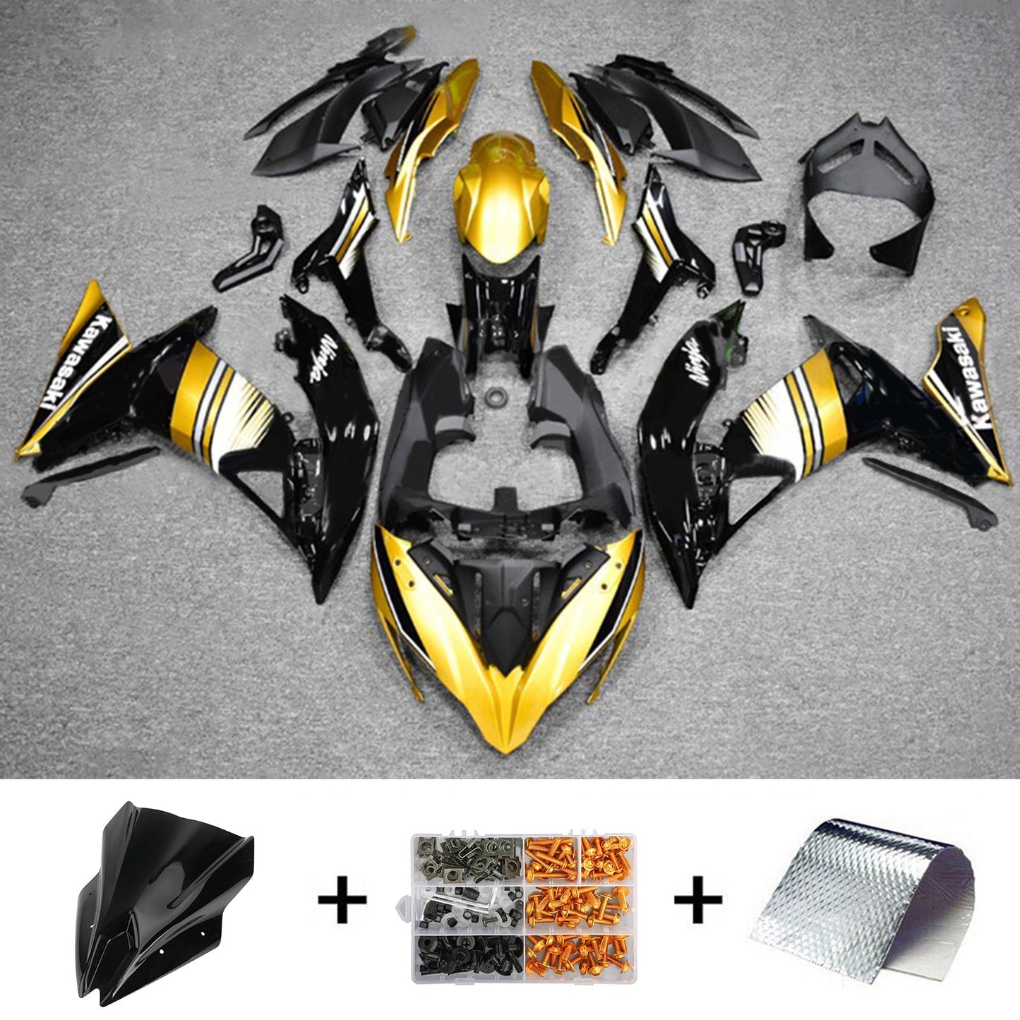 2017-2019 Kawasaki ER6F/Ninja650R Fairing Kit Bodywork Plastic ABS