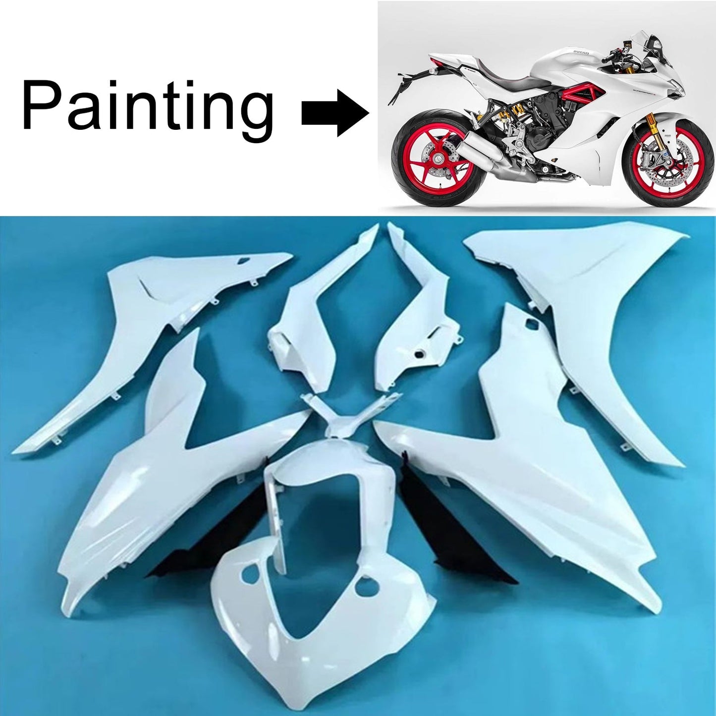 2017-2020 Ducati Supersport 939 939S Fairing Kit Bodywork