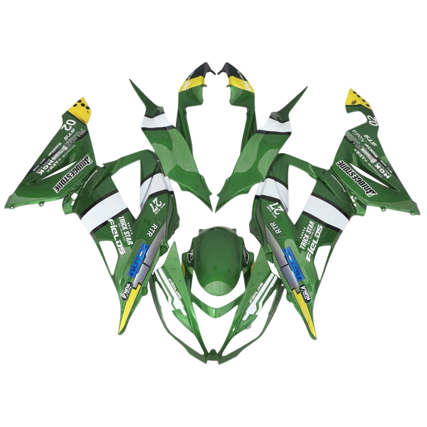 2013-2018 Kawasaki ZX6R 636 Fairing Kit Bodywork Plastic ABS
