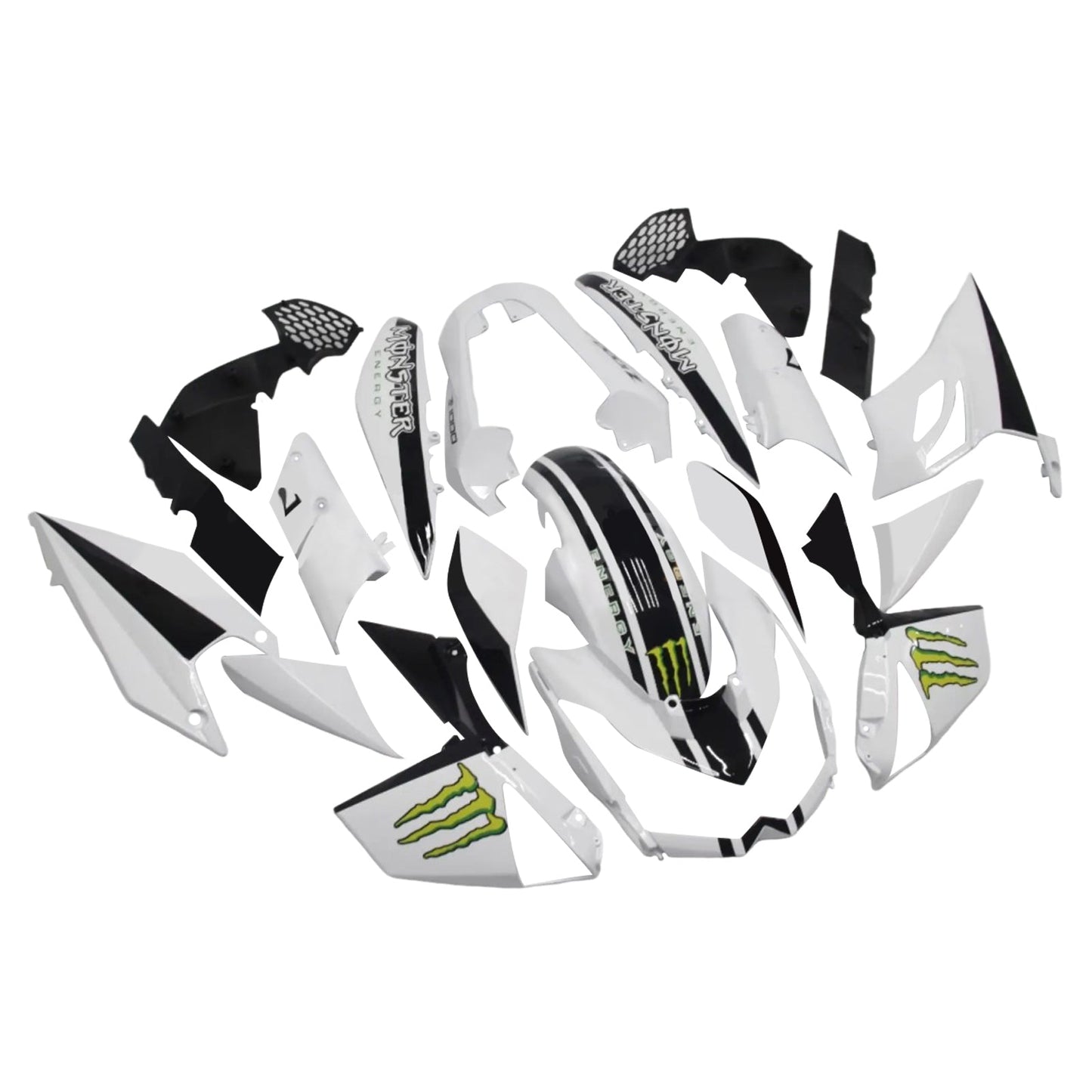 2010-2013 Kawasaki Z1000 Fairing Kit Bodywork Plastic ABS