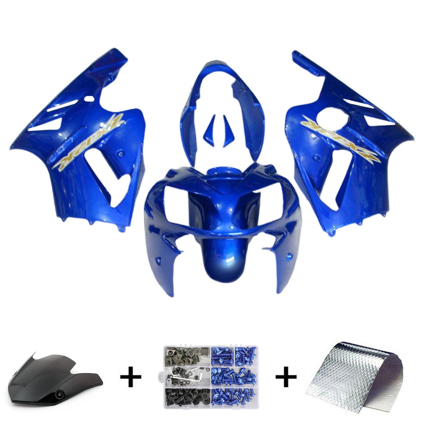 2002-2005 Kawasaki ZX12R Fairing Kit Bodywork Plastic ABS