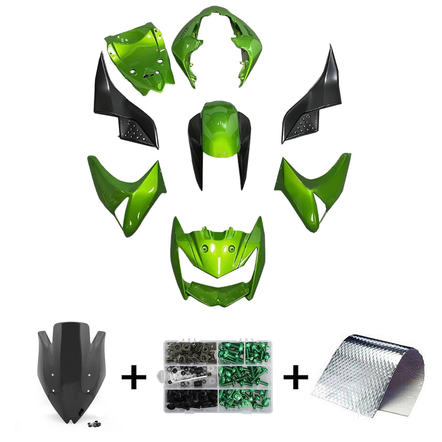 2007-2009 Kawasaki Z1000 Fairing Kit Bodywork Plastic ABS