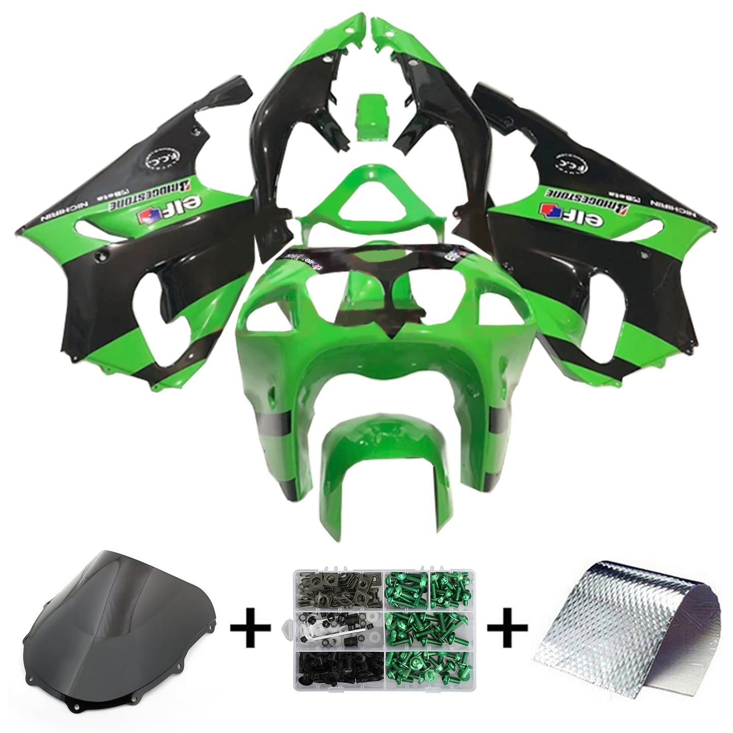 1996-2003 Kawasaki ZX-7R Fairing Kit Bodywork Plastic ABS