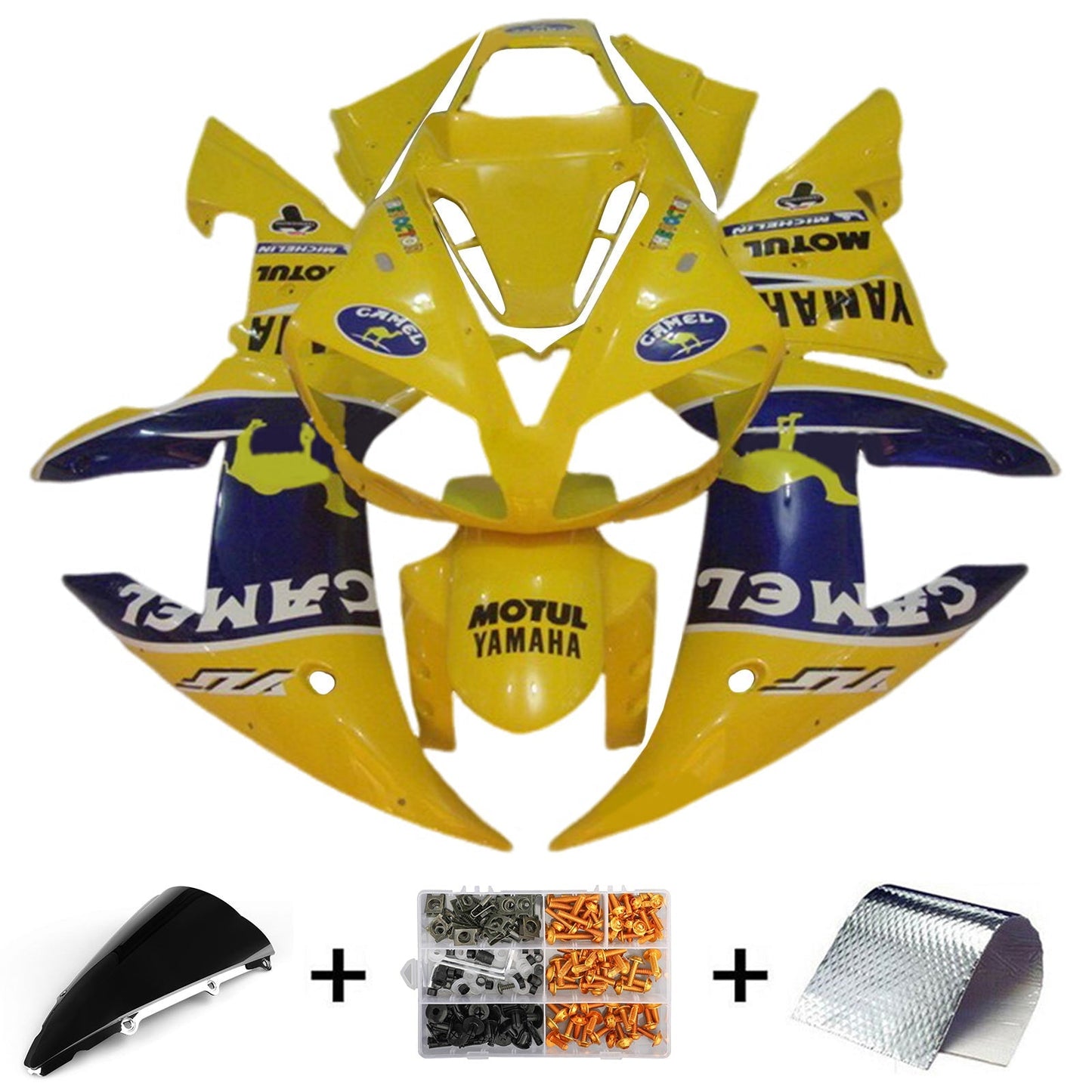 2002-2003 Yamaha YZF 1000 R1 Fairing Kit Bodywork Plastic ABS