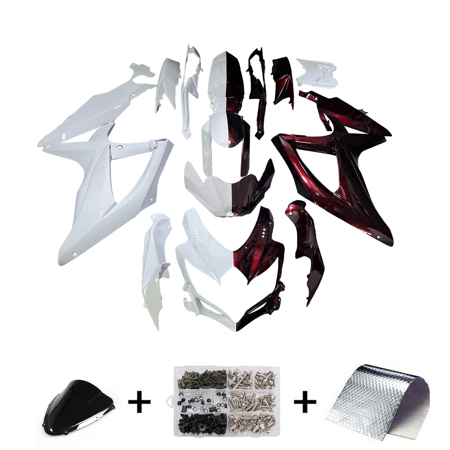 2008-2010 Injection Fairing Kit Bodywork Plastic ABS For Suzuki GSXR 600/750 K8