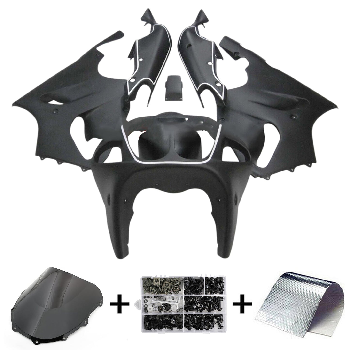 1996-2003 Kawasaki ZX-7R Fairing Kit Bodywork Plastic ABS