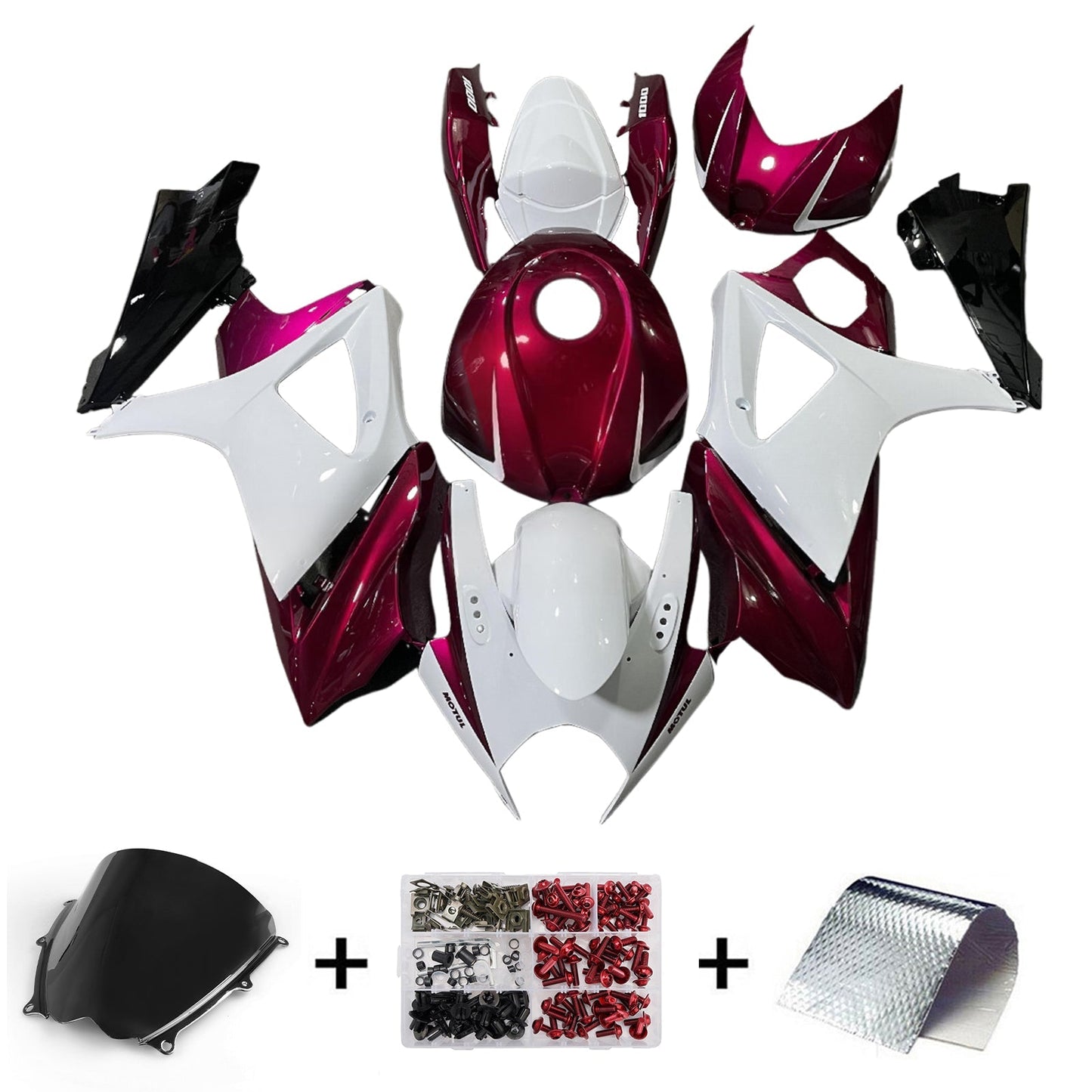2007-2008 Injection Fairing Kit Bodywork Plastic ABS For Suzuki GSXR1000 K7