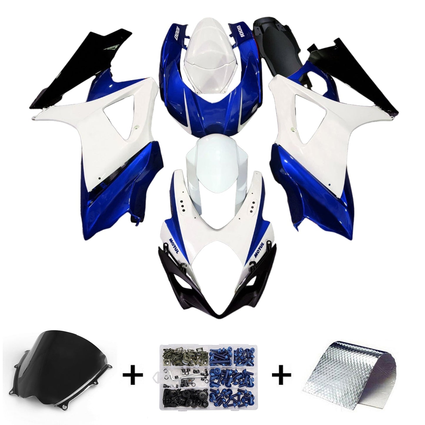 2007-2008 Injection Fairing Kit Bodywork Plastic ABS For Suzuki GSXR1000 K7