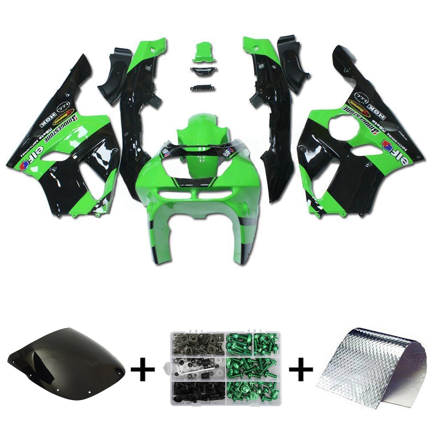 1994-1997 Kawasaki ZX-6R Fairing Kit Bodywork Plastic ABS