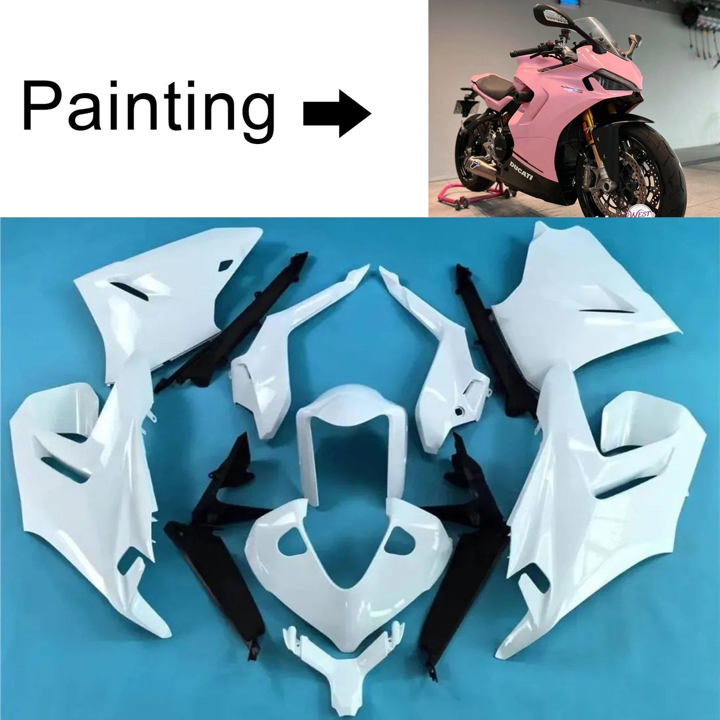 2021-2024 Ducati Supersport 950 950S Fairing Kit Bodywork