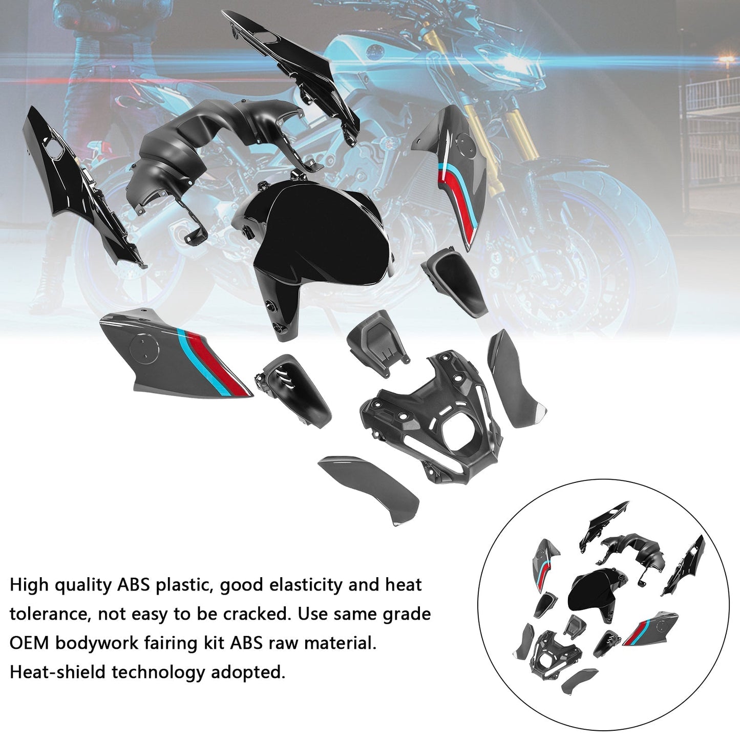 2021-2023 Yamaha MT-09 / MT-09 SP Fairing Kit