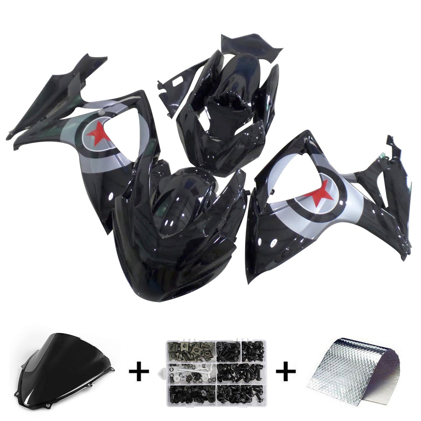 2006-2007 Suzuki GSXR 600/750 K6 Fairing Kit Bodywork Plastic ABS