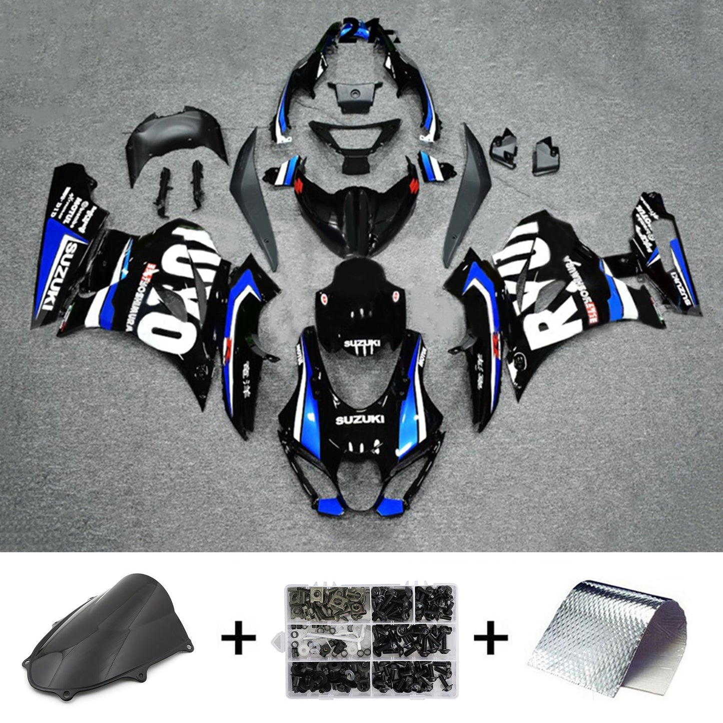 2017-2024 Suzuki GSXR1000 K17 Fairing Kit Bodywork Plastic ABS
