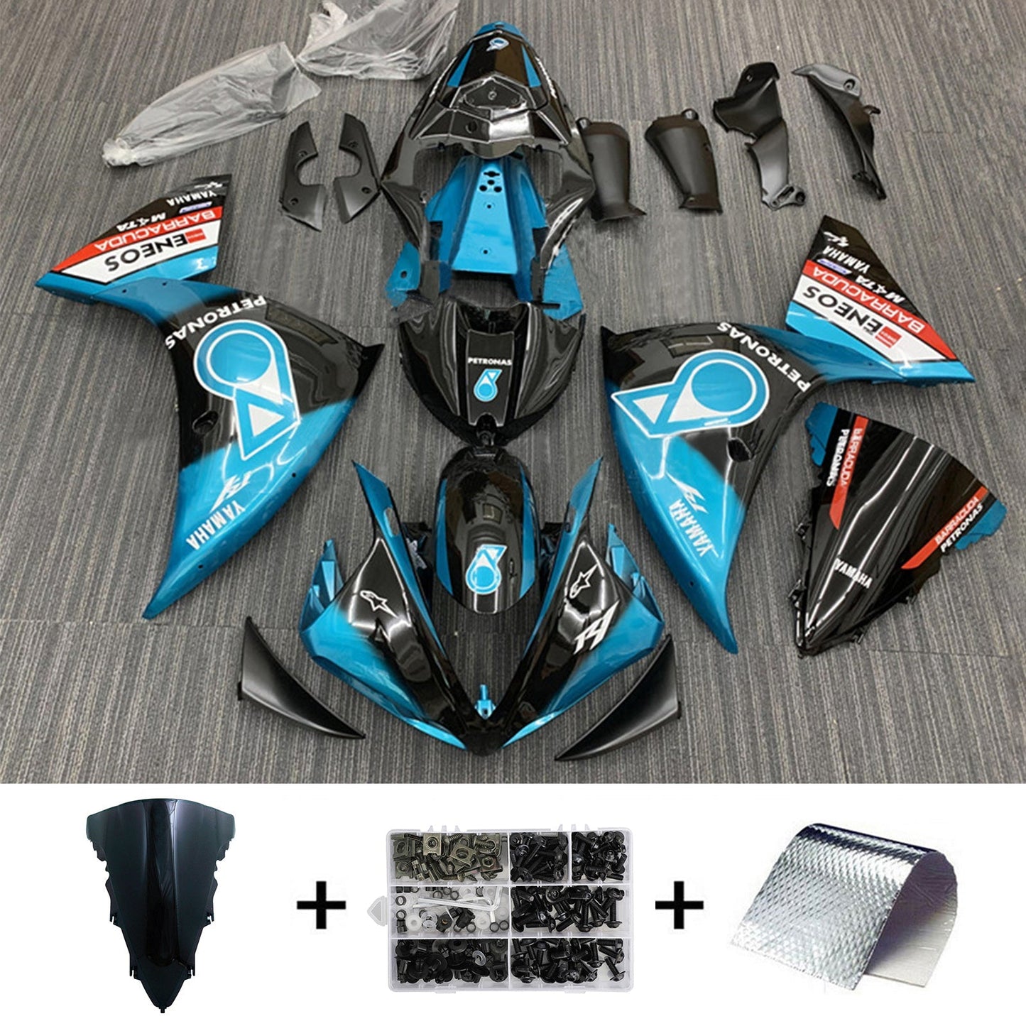 2012-2014 Yamaha YZF-R1 Fairing Kit Bodywork Plastic ABS