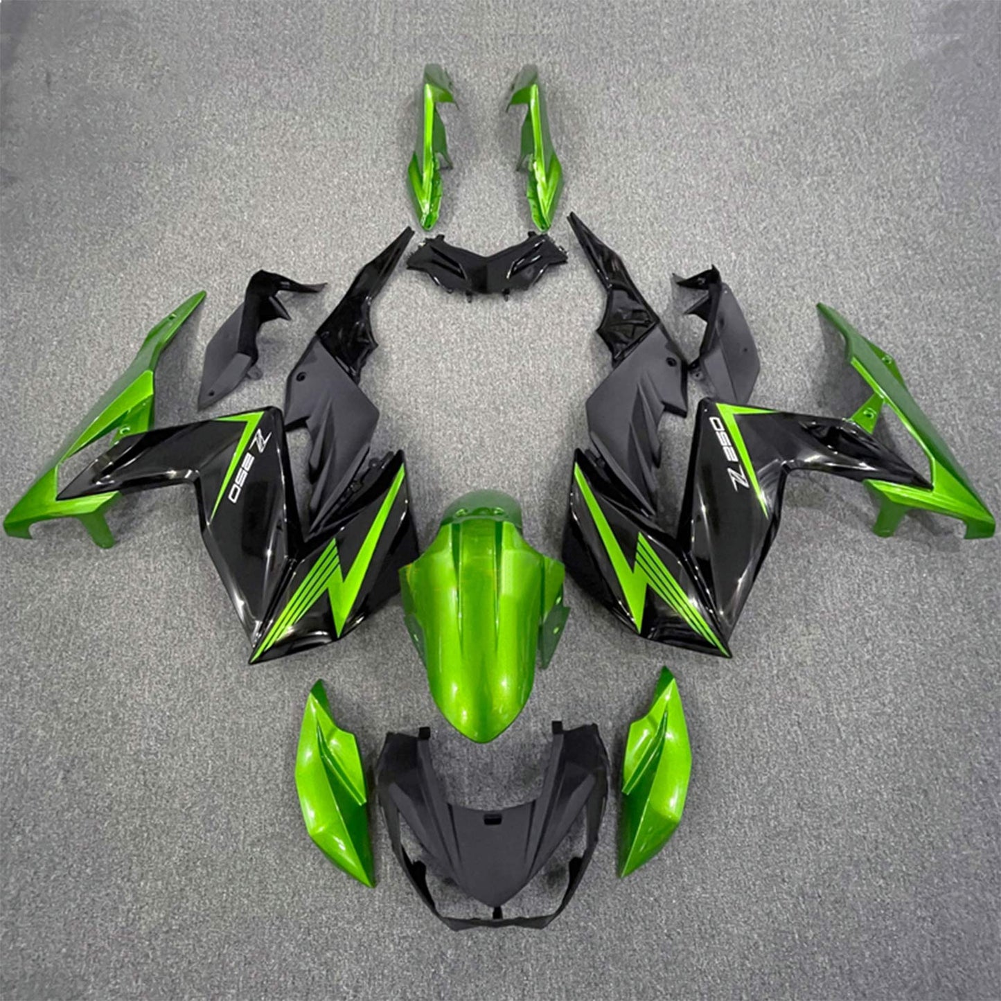 2015-2016 Kawasaki Z250 Z300 Fairing Kit Bodywork Plastic ABS