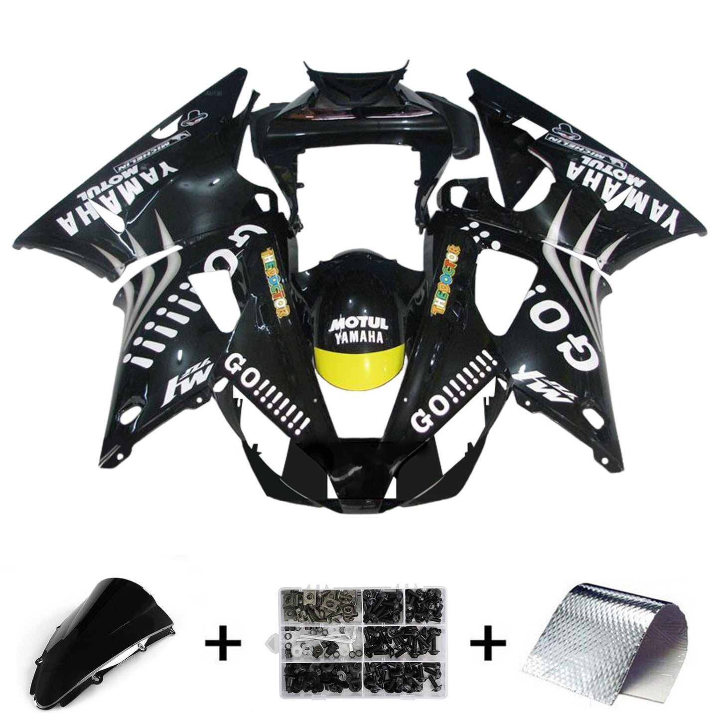 2000-2001  Yamaha YZF 1000 R1 Fairing Kit Bodywork Plastic ABS
