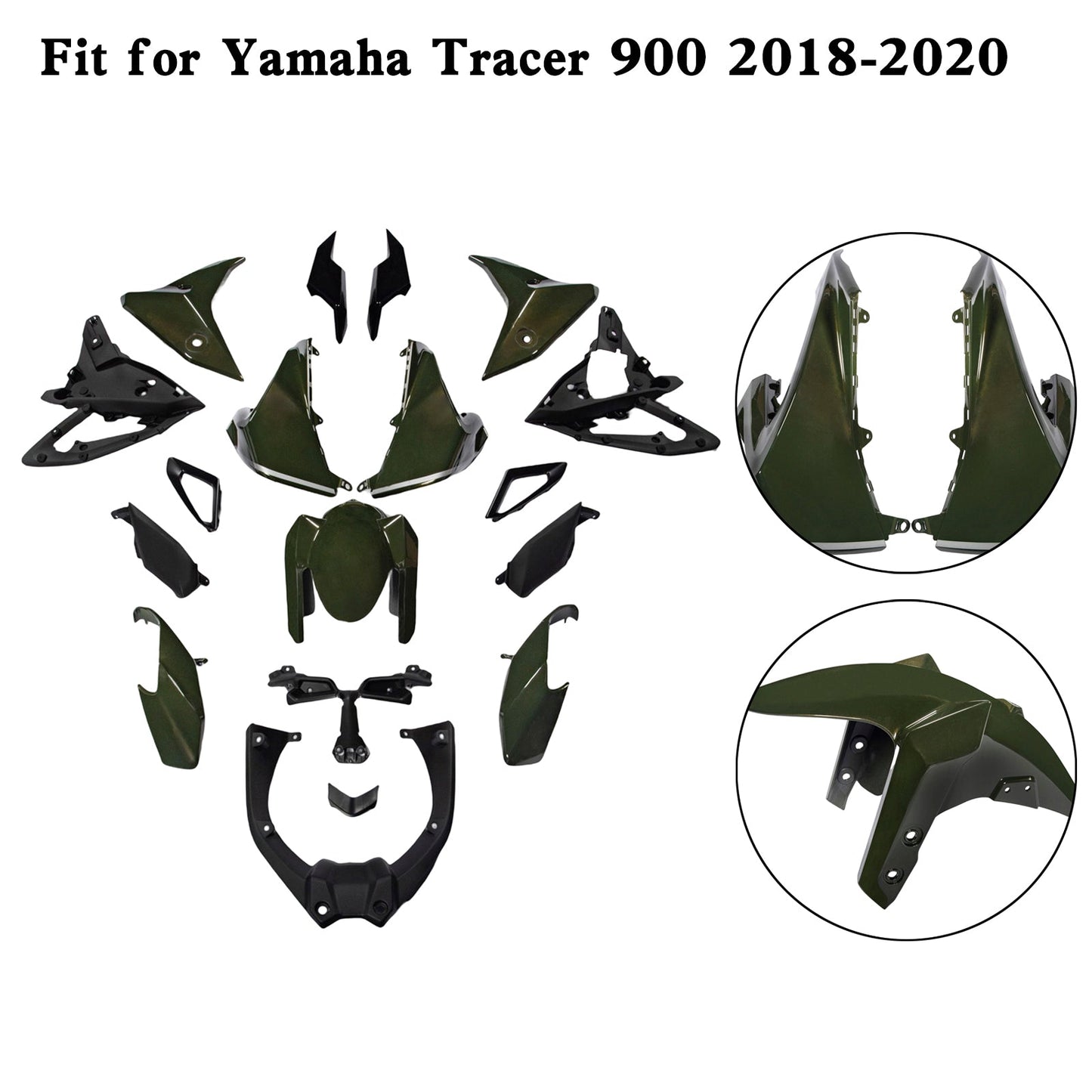 2018-2020 Yamaha Tracer 900 Tracer 900 GT ABS Plastic Bodywork Fairing Kit