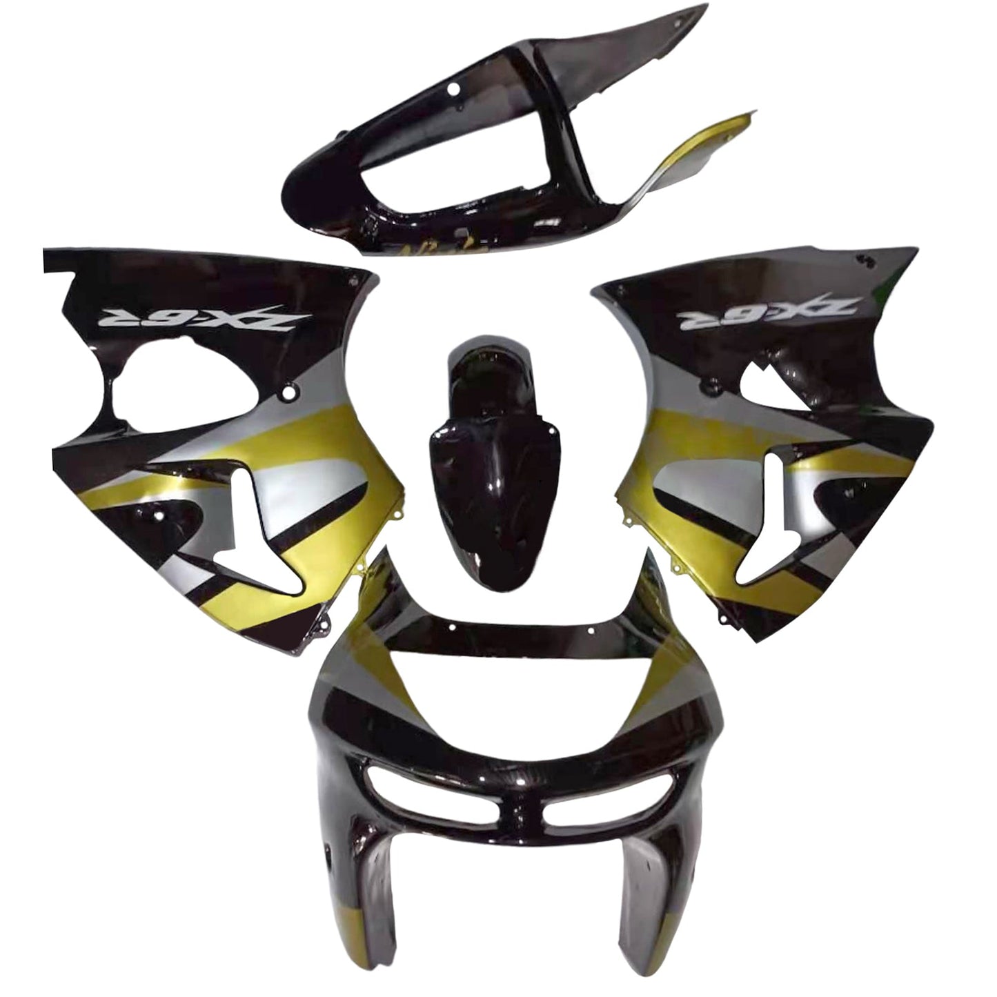 1998-1999 Kawasaki ZX6R Fairing Kit Bodywork Plastic ABS