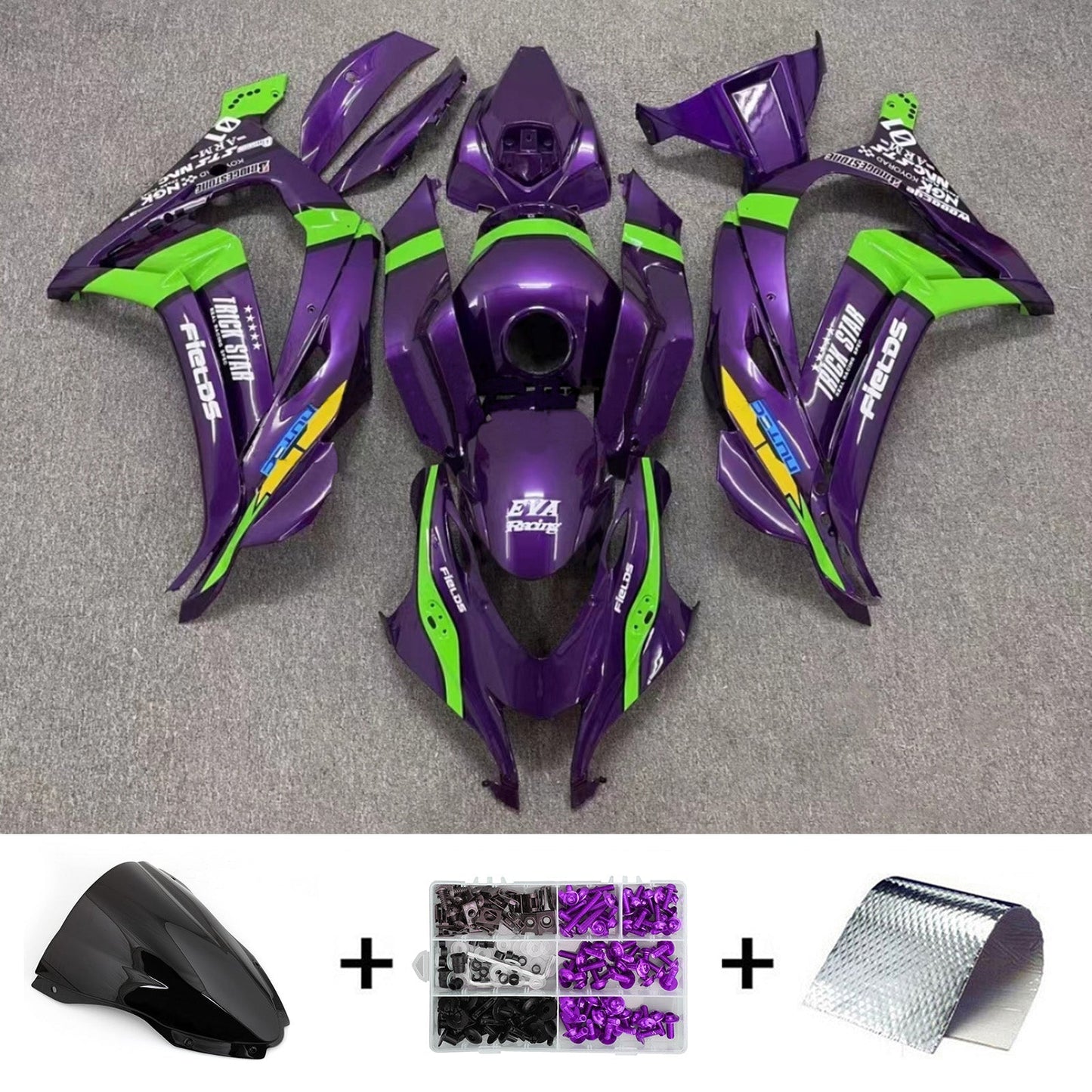 2016-2020 Kawasaki ZX10R Fairing Kit Bodywork Plastic ABS
