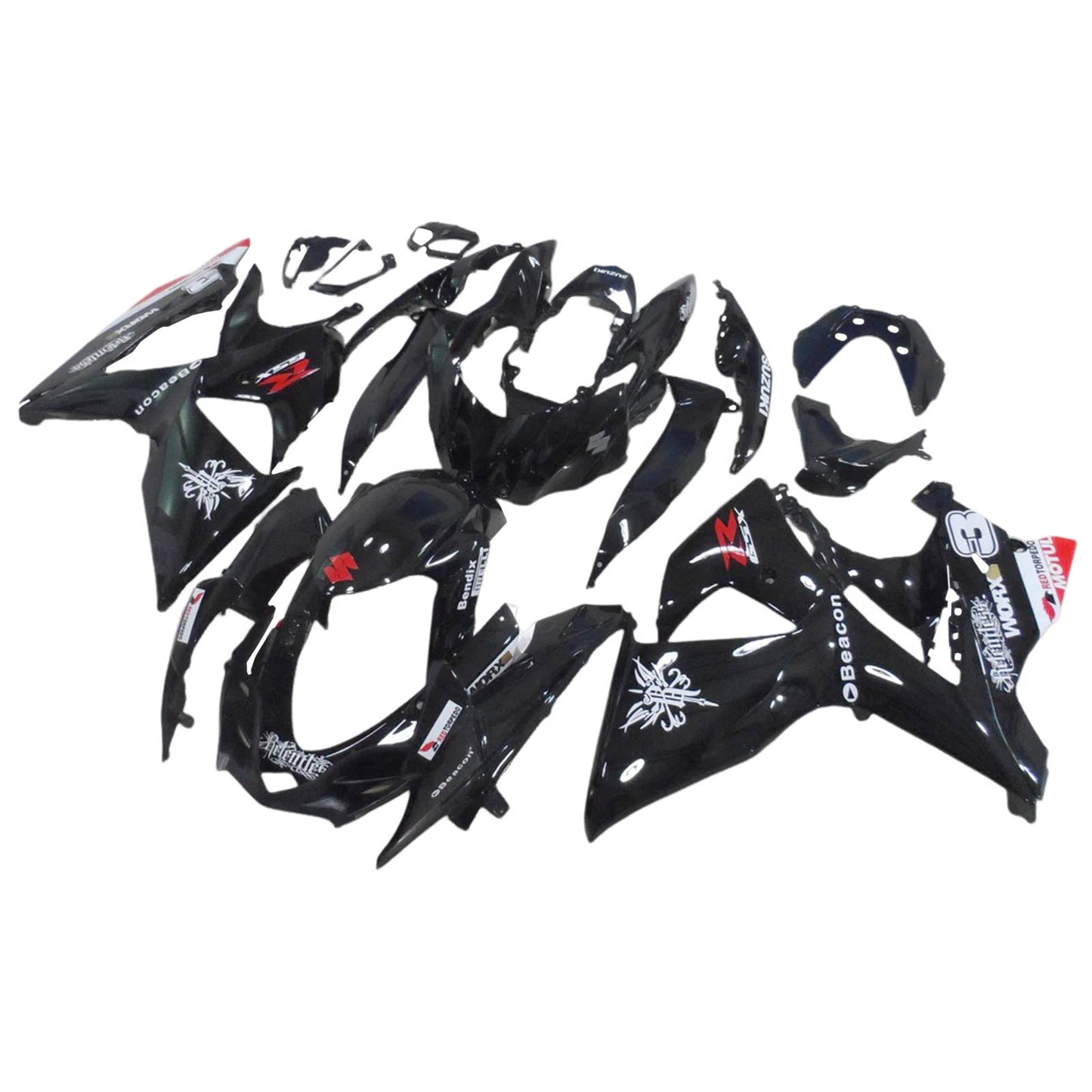 2009-2016 Suzuki GSXR1000 K9 Fairing Kit Bodywork Plastic ABS