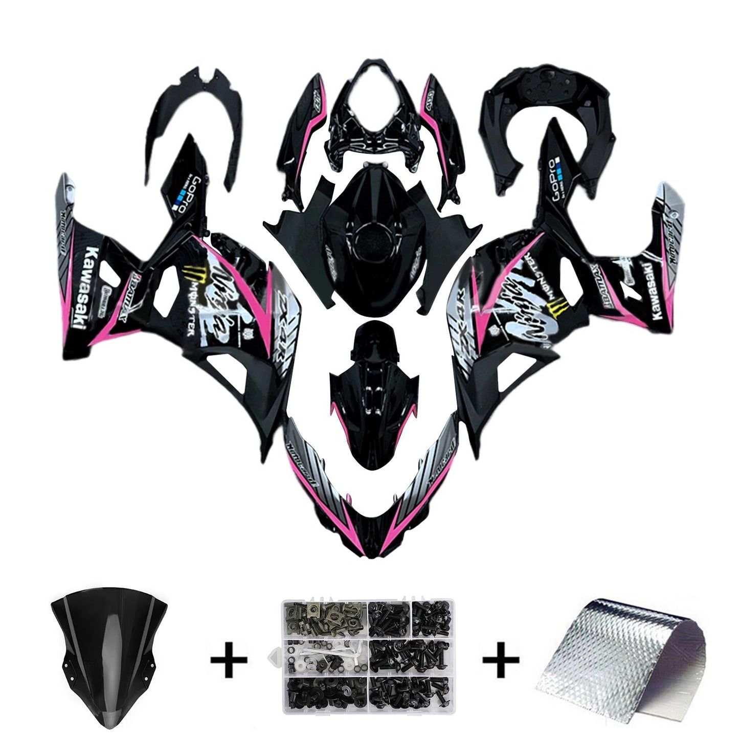 2018-2024 Kawasaki EX400 Ninja400 Fairing Kit Bodywork Plastic ABS