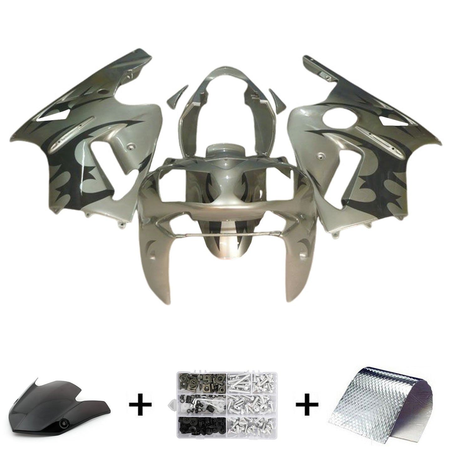 2002-2005 Kawasaki ZX12R Fairing Kit Bodywork Plastic ABS