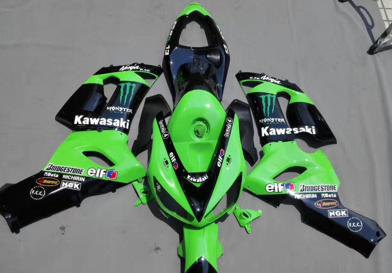 2009-2012 Kawasaki ZX6R 636 Fairing Kit Bodywork Plastic ABS