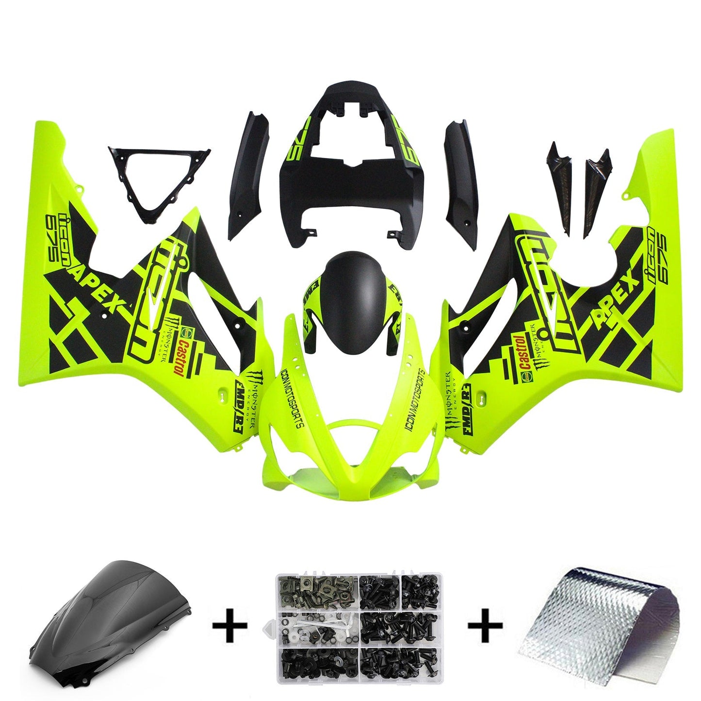 2006-2008 Triumph Daytona 675 Fairing Kit Bodywork Plastic ABS