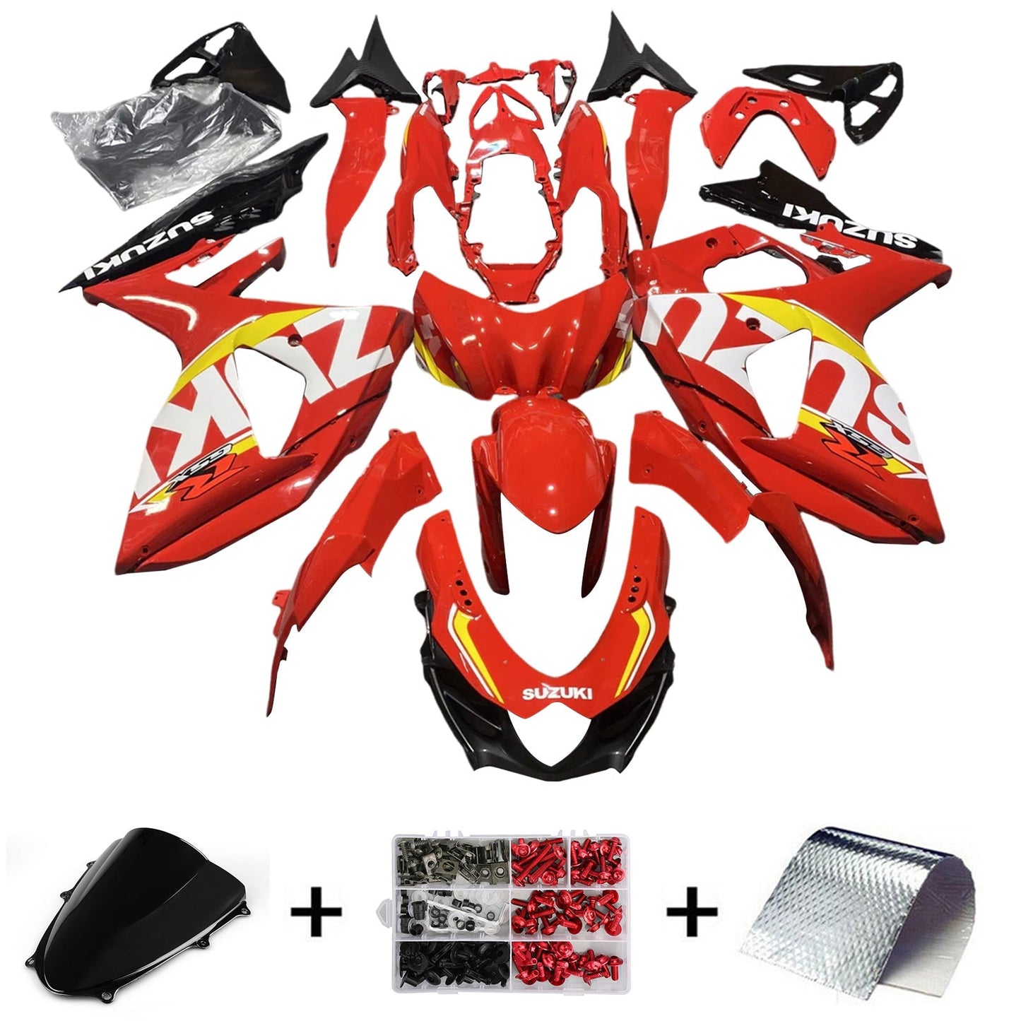 2009-2016 Suzuki GSXR1000 K9 Fairing Kit Bodywork Plastic ABS