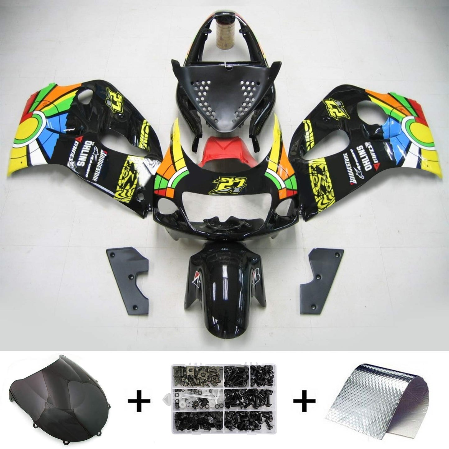 1996-2000 Suzuki GSXR 600/750 Fairing Kit Bodywork Plastic ABS