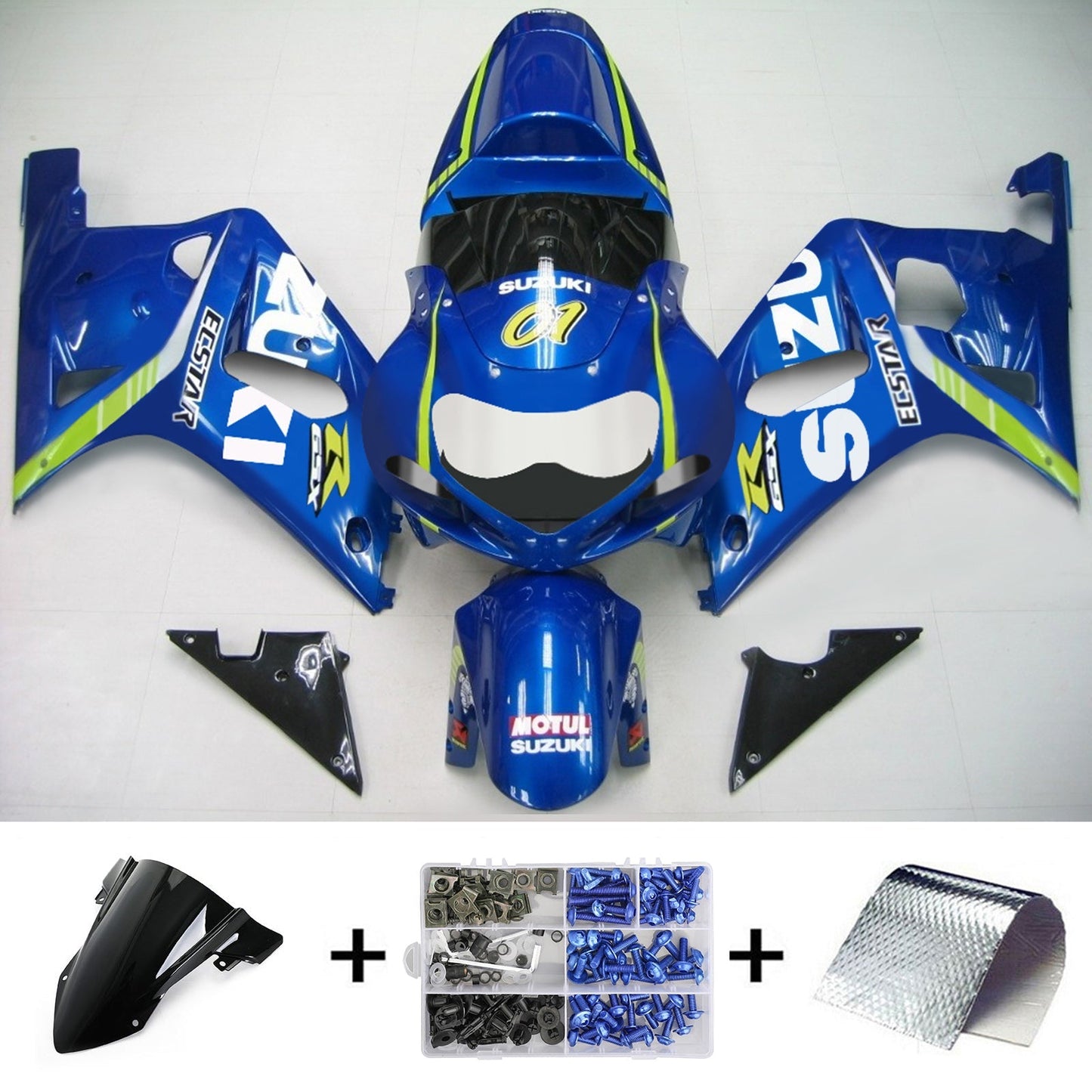2001-2003 Suzuki GSXR750 Fairing Kit Bodywork Plastic ABS